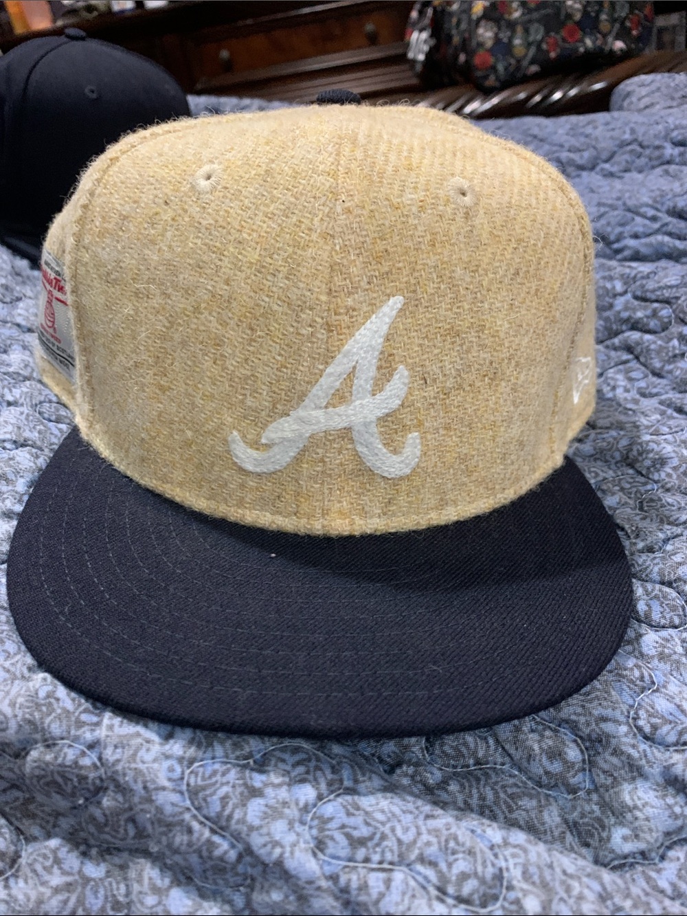 New Era Harris Tweed Two-Tone Wool Atlanta Script Cap